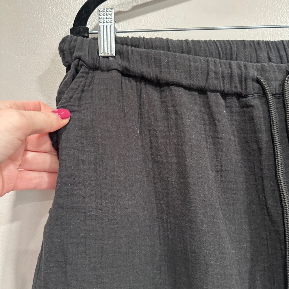 Quince Black Wide-Leg Pants - Picture 5 of 10